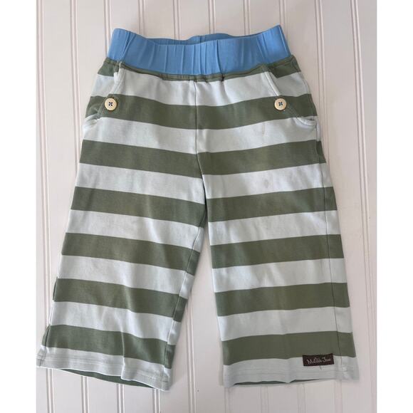 Matilda Jane Stripes Win It Straightees Cropped Pants Size Girls 6 PLAY COND - Picture 1 of 6